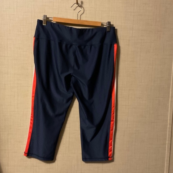 Women's Navy and Red Track Pants - Picture 2 of 3